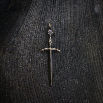 Sword Necklace Sterling Silver or Bronze