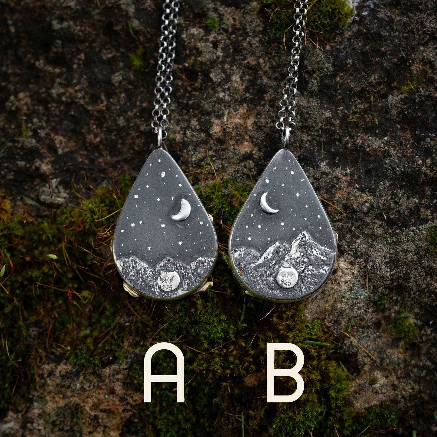 The Legand of the Wild Sterling Silver and Brass Bigfoot Necklaces