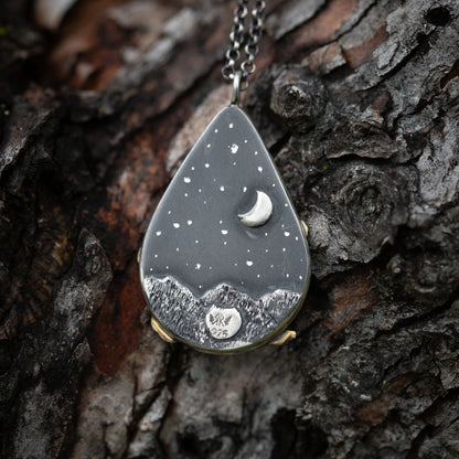 The Legand of the Wild Sterling Silver and Brass Bigfoot Necklaces