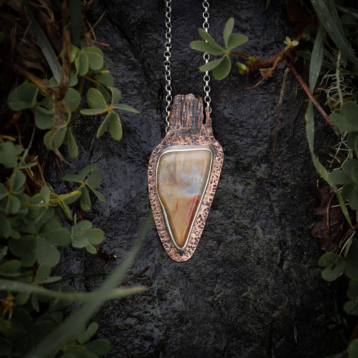 Sandstone Serenade Sterling Silver and Copper Monument Valley Necklace