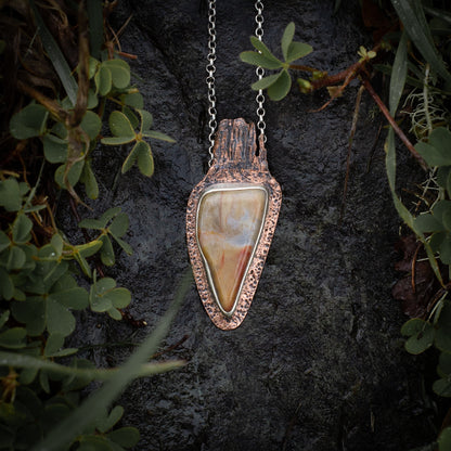 Sandstone Serenade Sterling Silver and Copper Monument Valley Necklace