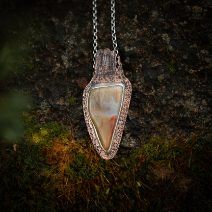 Sandstone Serenade Sterling Silver and Copper Monument Valley Necklace