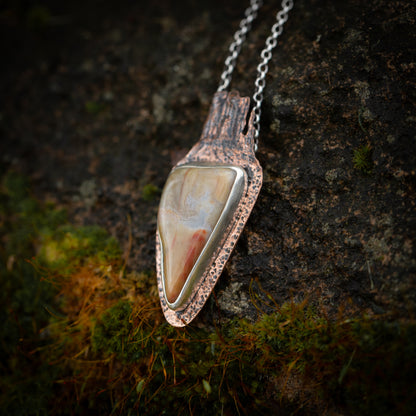 Sandstone Serenade Sterling Silver and Copper Monument Valley Necklace