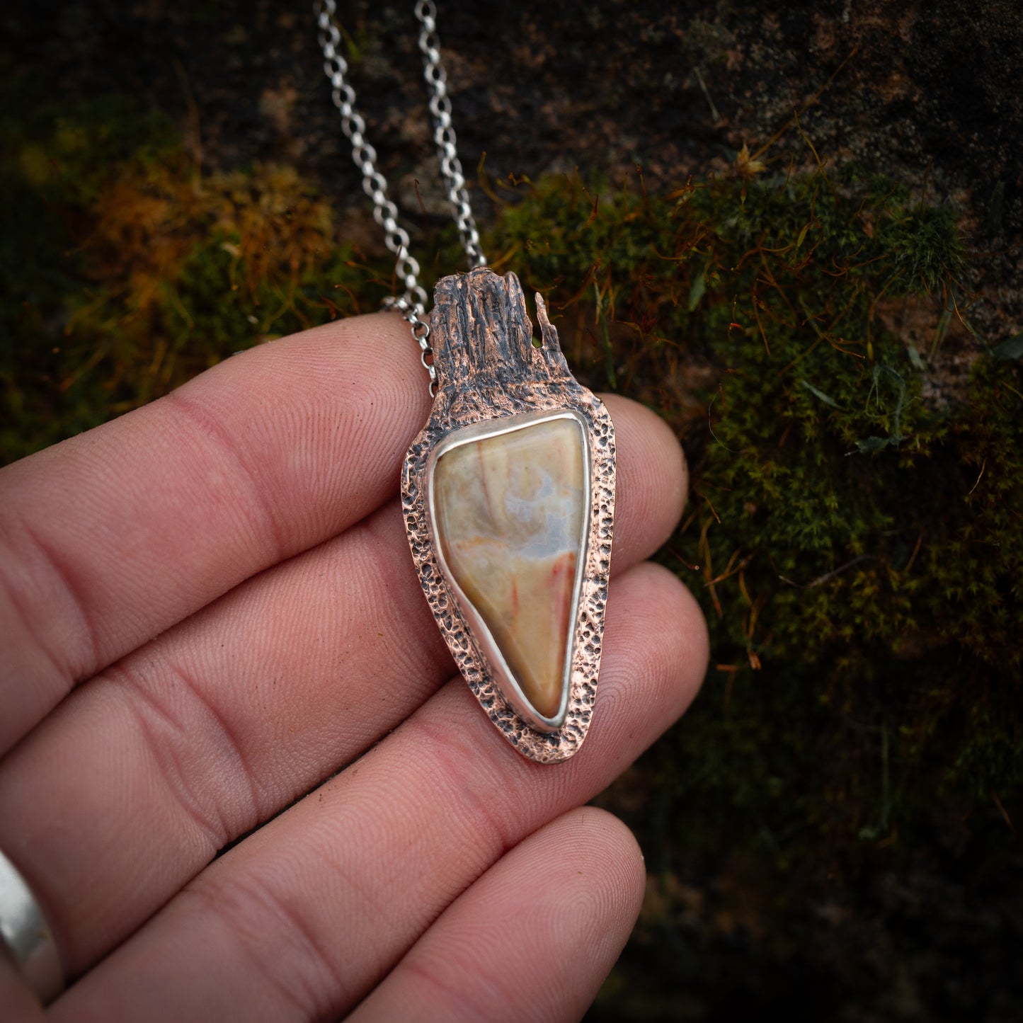 Sandstone Serenade Sterling Silver and Copper Monument Valley Necklace