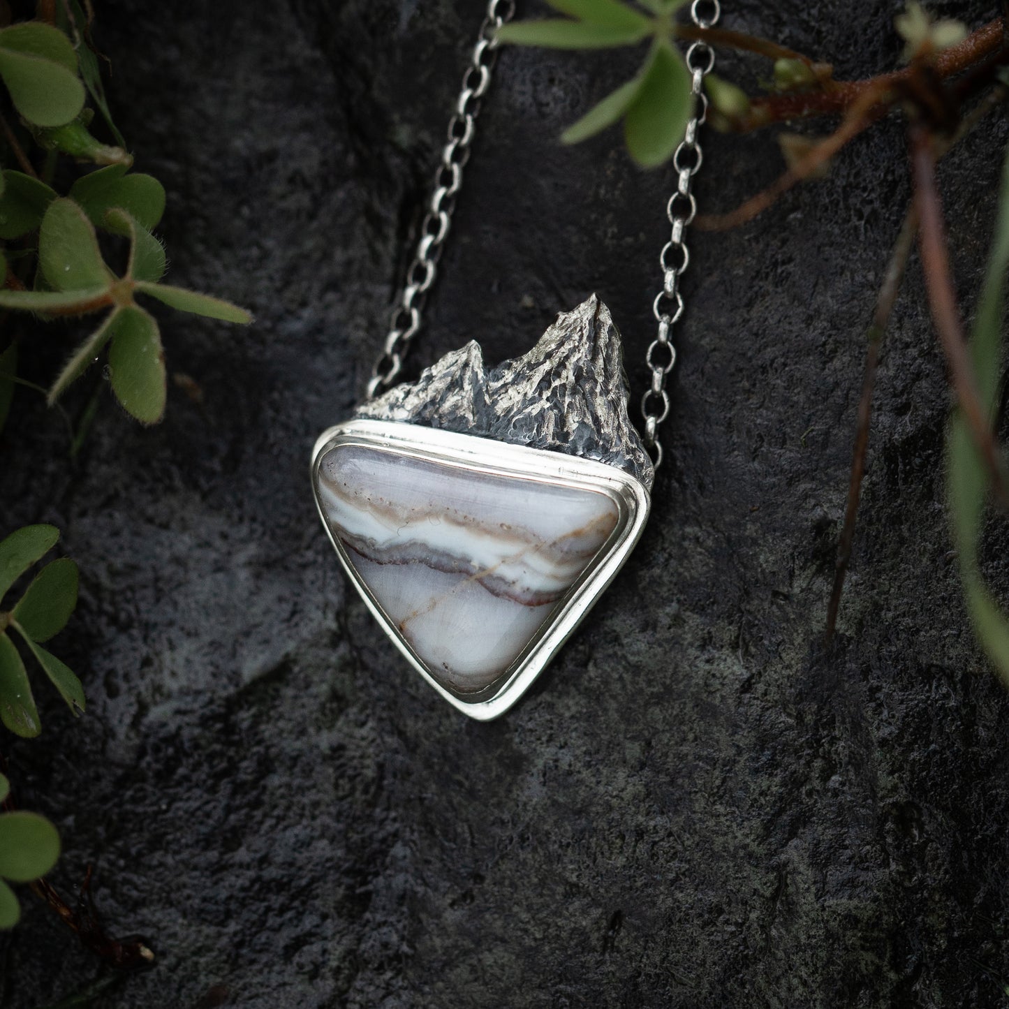 Moutain Dream Sterling Silver Mountain Necklace