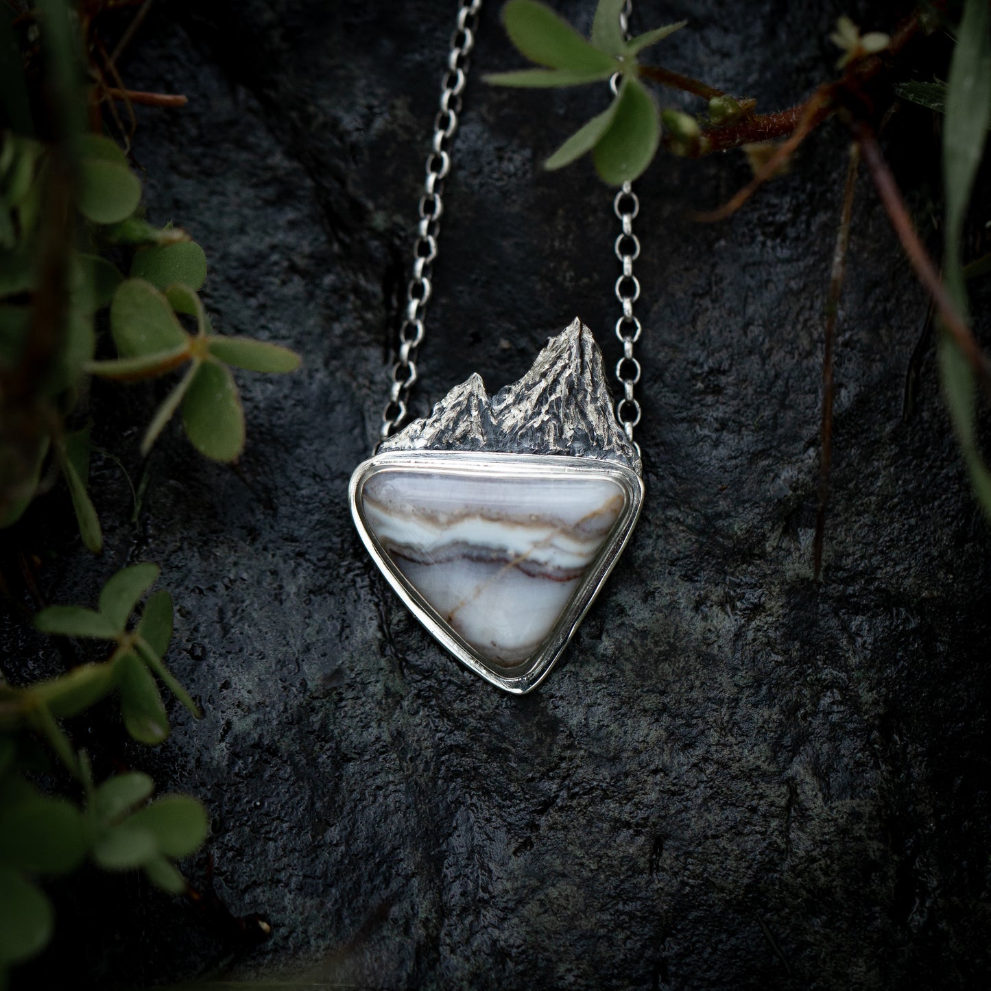 Moutain Dream Sterling Silver Mountain Necklace