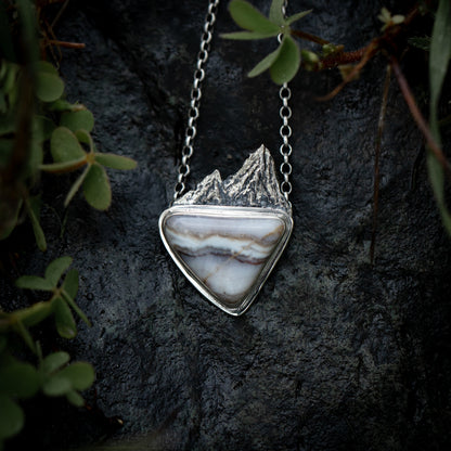 Moutain Dream Sterling Silver Mountain Necklace
