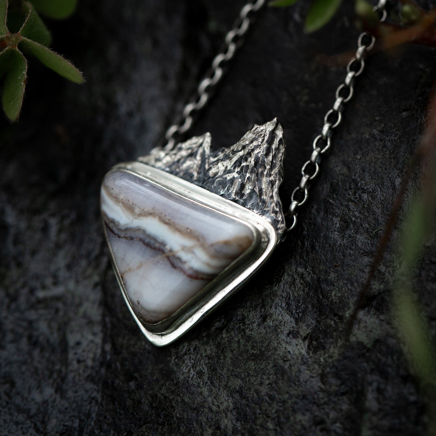 Moutain Dream Sterling Silver Mountain Necklace
