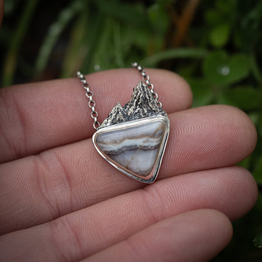 Moutain Dream Sterling Silver Mountain Necklace
