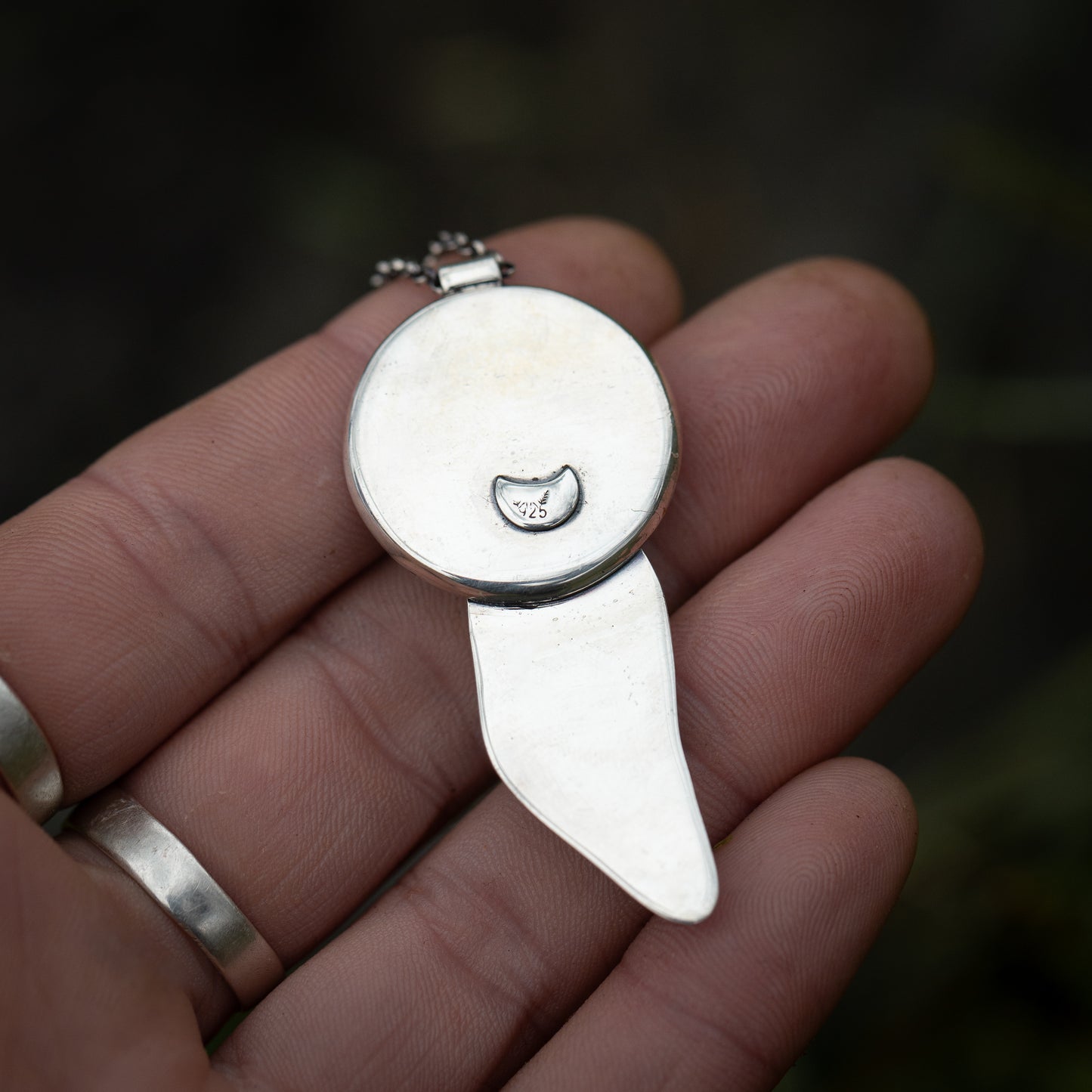 Harmony of the Deep Sterling Silver and 24k Gold Humpback Whale Necklace